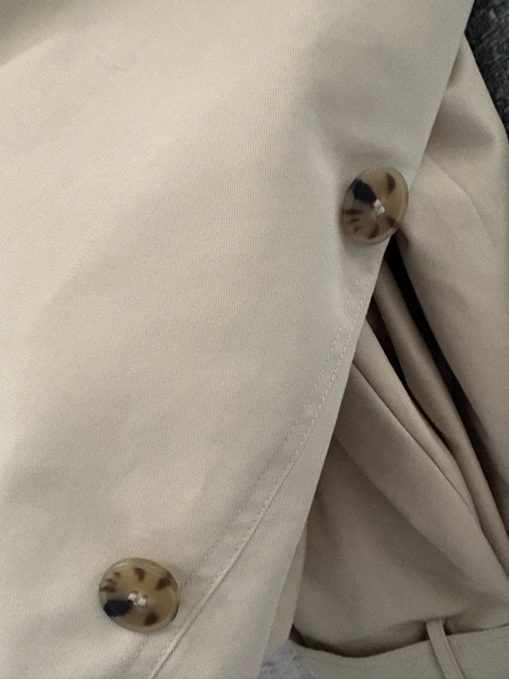 Zara Double-Breasted Trench Coat with  Detachable Faux Fur Collar. NWT size Smal - Picture 8 of 8
